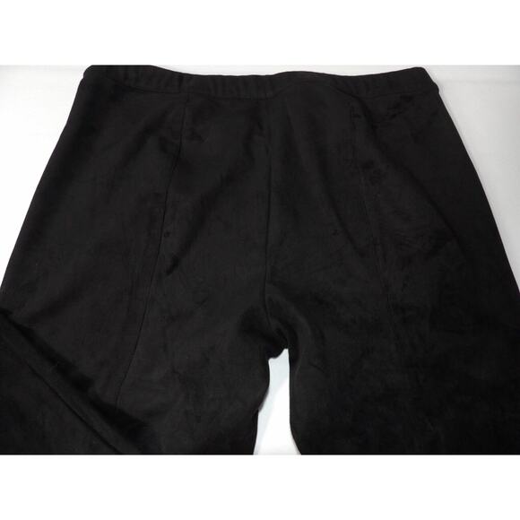 Talbots 14 Pant Faux Suede Black Pull On Tapered Ankle Stretch High Rise - Picture 14 of 14
